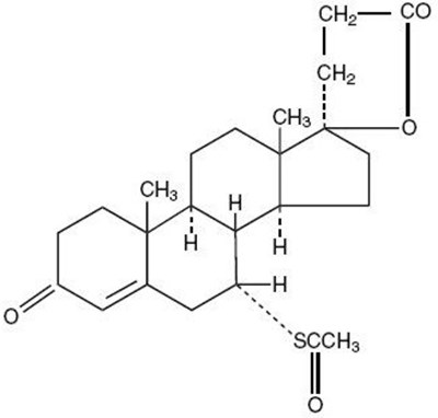 Image Of Spironolactone Chemical Structure (Chemical Structure 01)